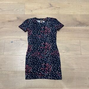 Floral Print Short Sleeve Dress
